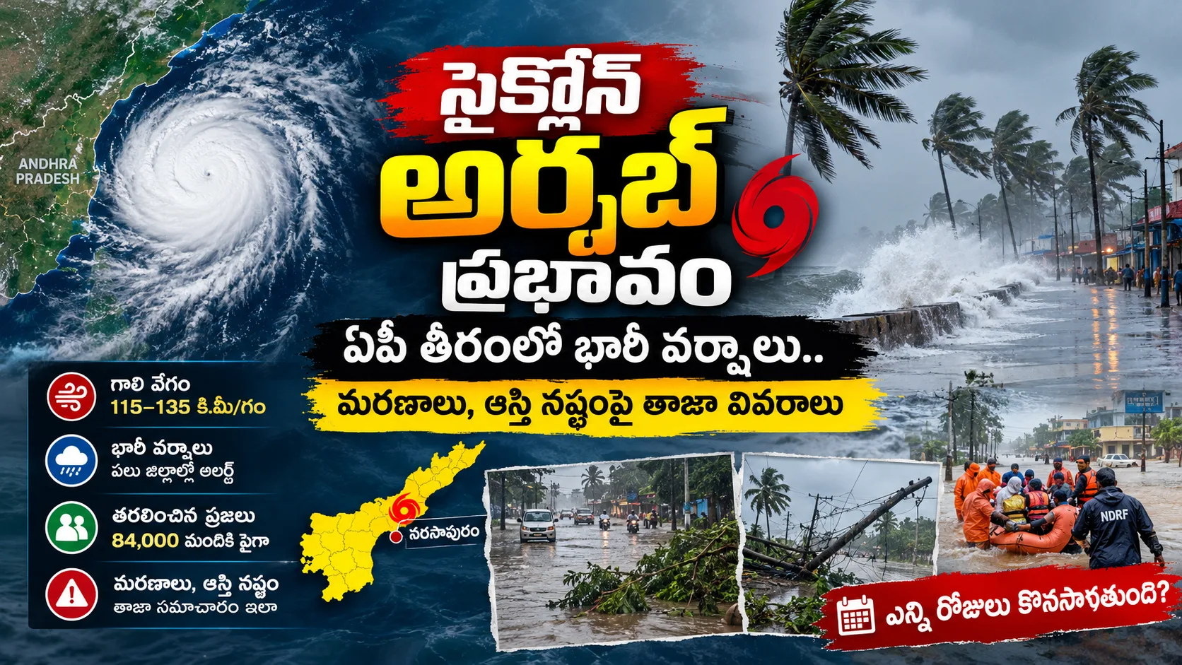 Cyclone Arnab_ Andhra Coast Alert