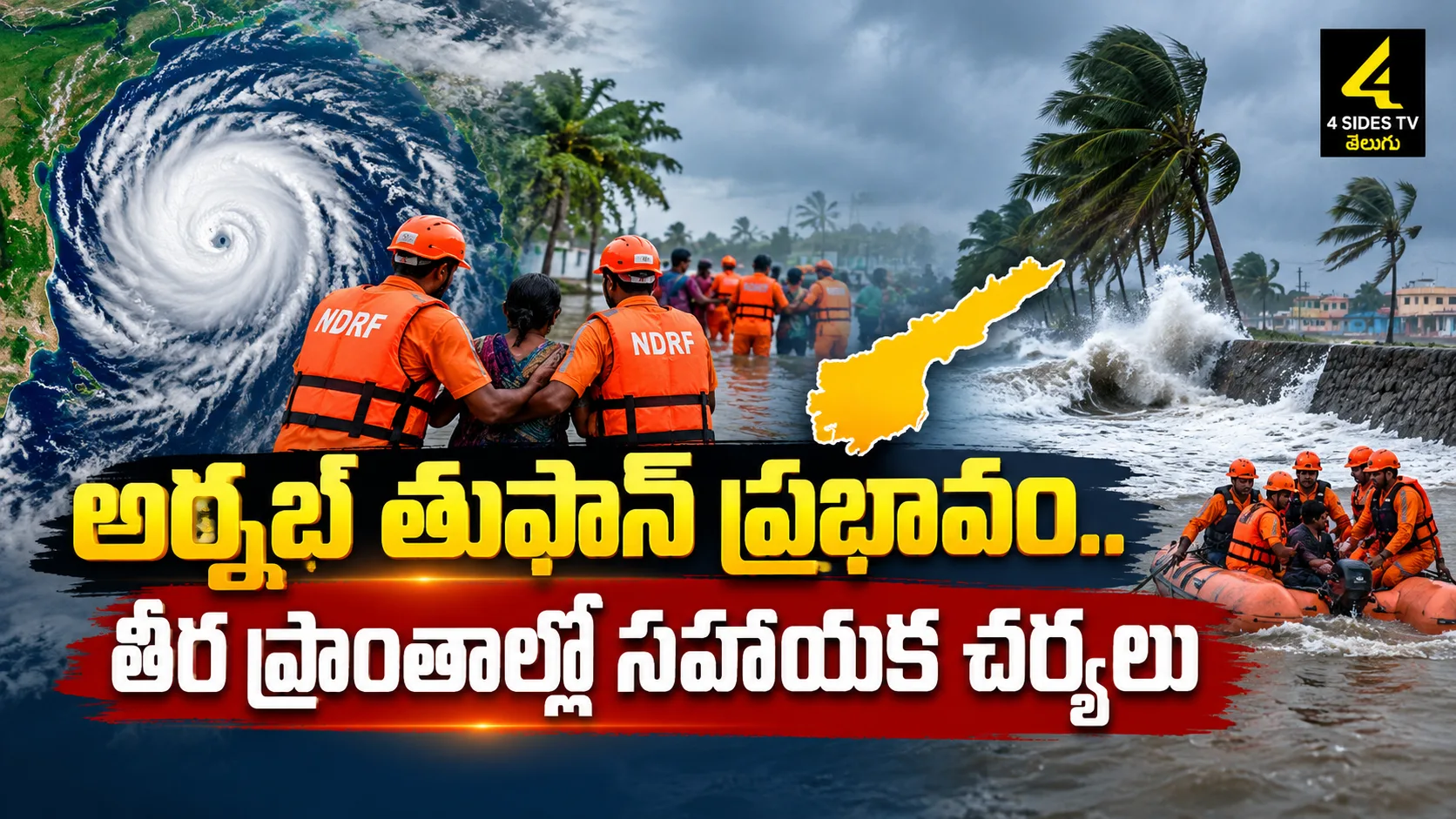 Cyclone Relief Operations News Graphic