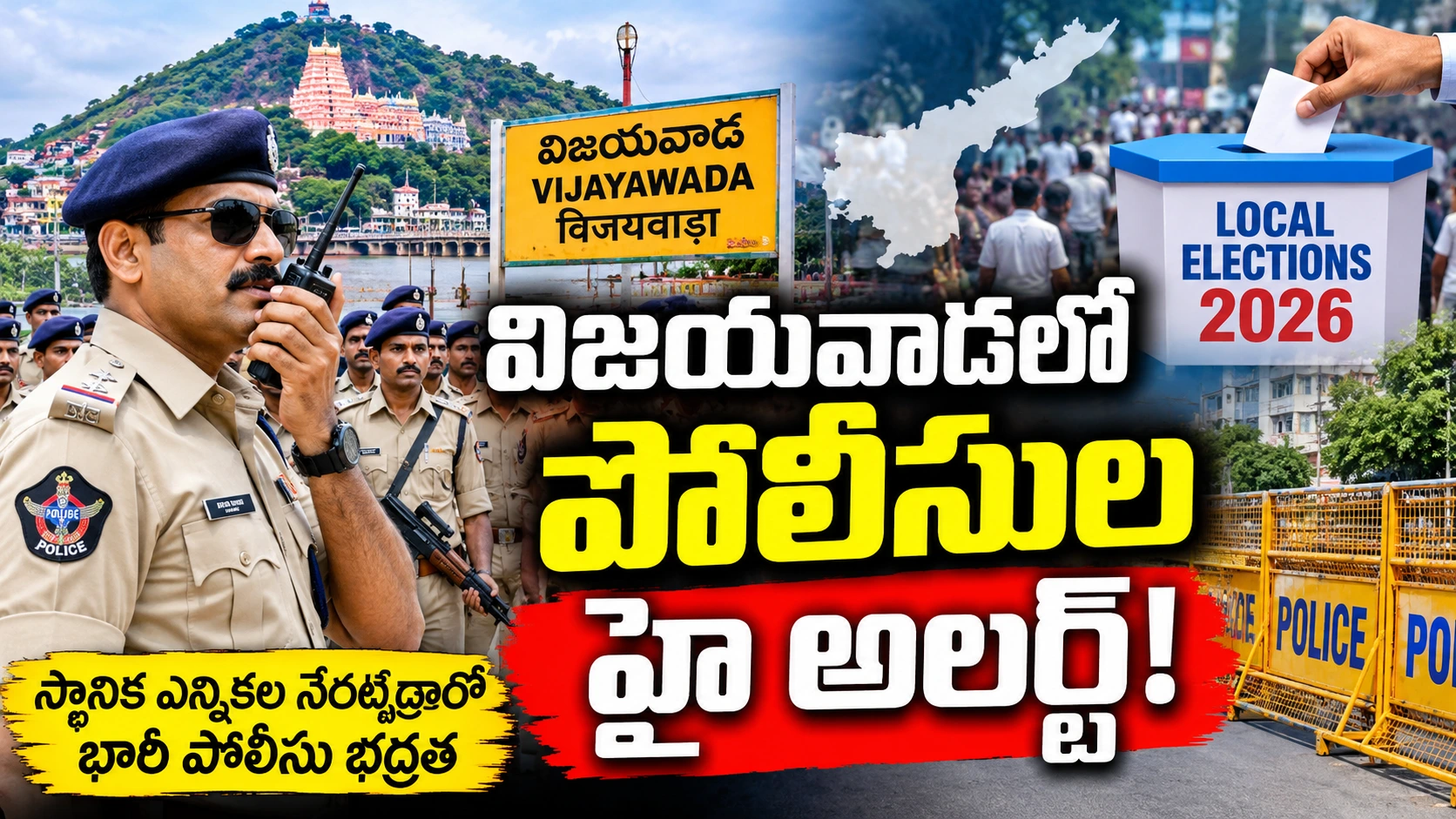 Vijayawada Police on High Alert