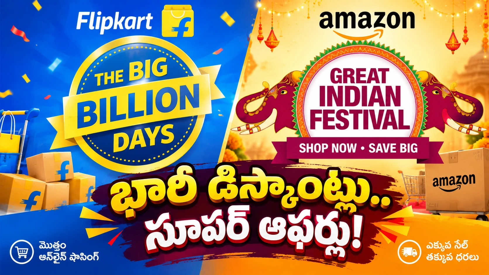 Amazon and flipkart festival days